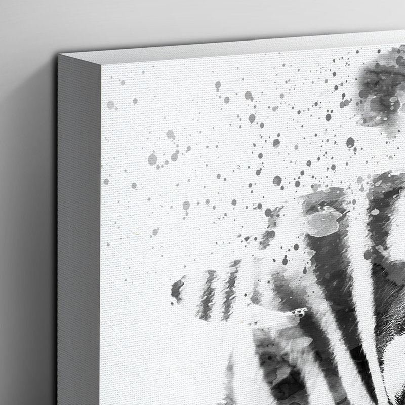 Zebra - Wall Art, 70cm H x 100cm W, Wrapped Canvas