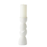 Pradier Candle Holder-White-Lg