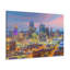 «Kansas City Night Skyline», toile d'art à couper le souffle, paysage urbain époustouflant-1890755515