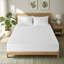 Protège-matelas imperméable rafraîchissant avec couche supérieure en soie glacée et lavable à la machine-132044475