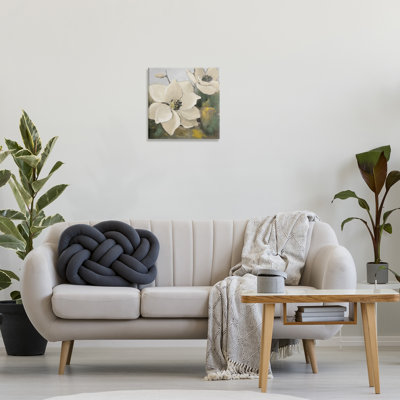 Two Magnolia Blossoms Canvas Wall Art by Lanie Loreth
