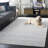 Soho 178 Hand Tufted Viscose/Wool No Pattern Rug in Turquoise/Ivory-108597150