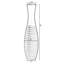 Grand vase de sol décoratif contemporain en forme de trompette Isamarie 41 po-63371324
