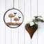 Décoration nautique, baleine en bois, décoration nautique, baleine en bois rustique, cercle suspendu, océan, maison de campagne, pour mur et porte, 10 po x 9,75 po