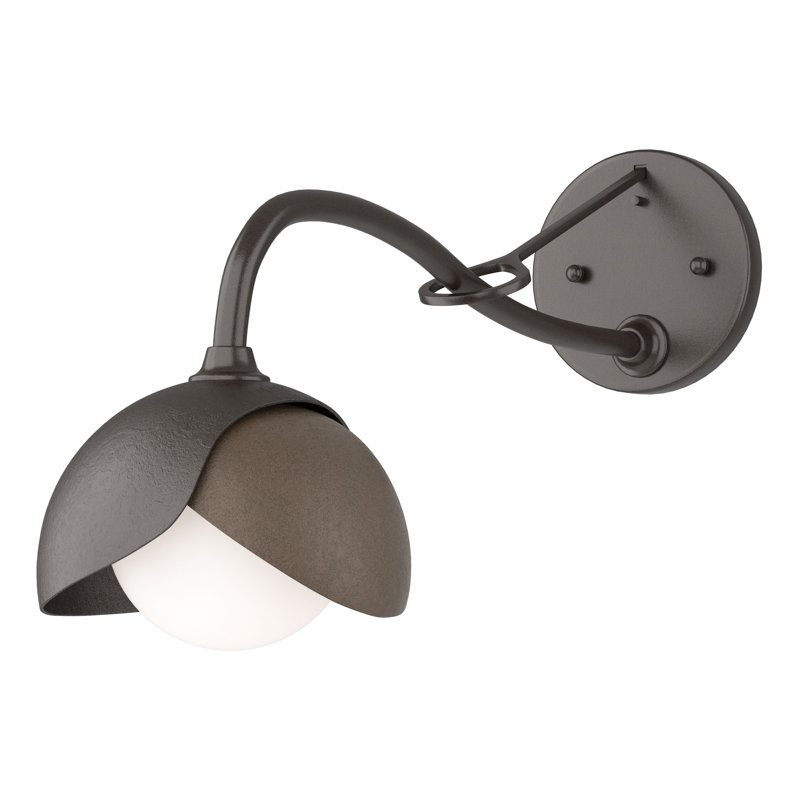 Brooklyn 1 - Light Hardwired Armed Sconce, Oil Rubbed Bronze, Bronze