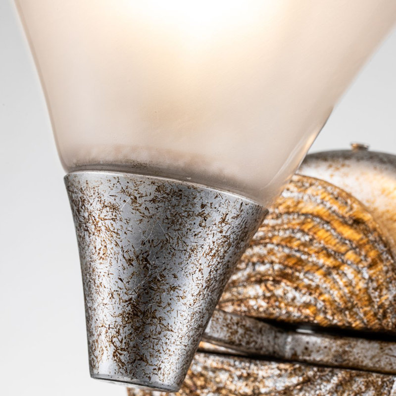 Lemoine Bath Sconce, Silver Leaf 