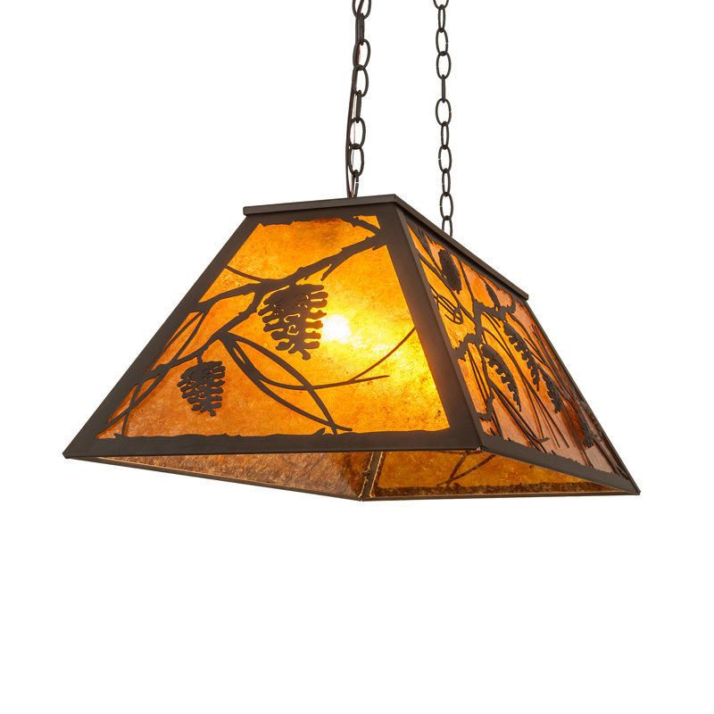 Jacklyn 6 - Light Pendant, Amber, Oil Rubbed Bronze