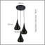 ConCourse 3 - Light Black Cluster Pendant