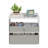 3 Fabric Storage Bins End Table Storage Organizer