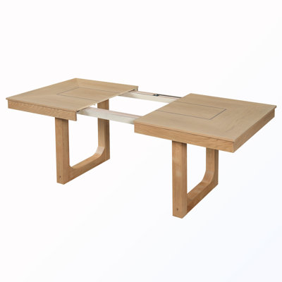 Extendable Dining Table with Removable Leaf