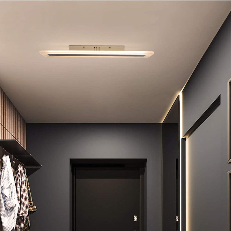 Metro Lane 1-Light LED Integrated Flush Mount, 4.5cm H x 80cm W x 3.5cm D