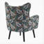 Fauteuil à oreilles à accoudoirs
