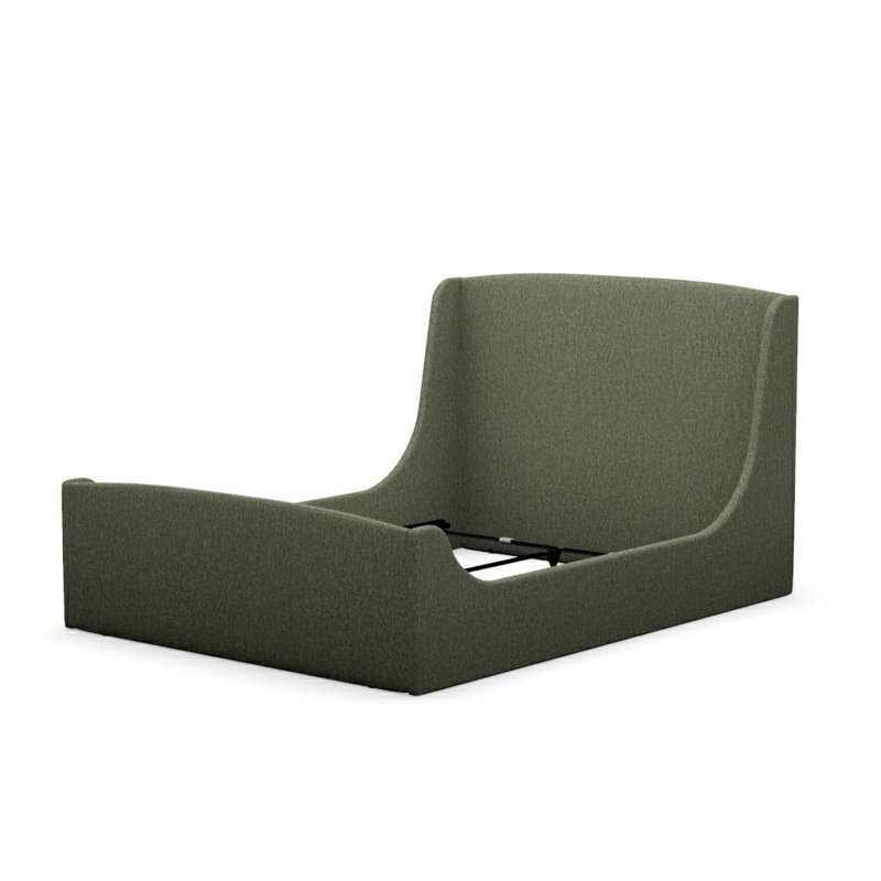 Swan Upholstered King Bed, Block 654212, Queen