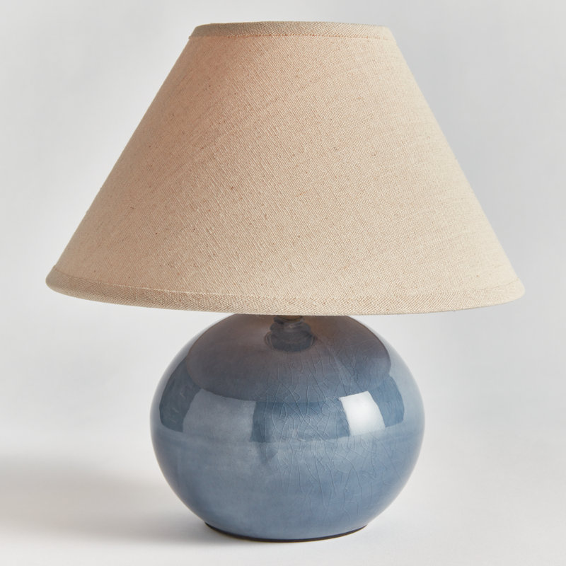 Oscar Standard Table Lamp, Blue, 11" H x 10" W x 10" D