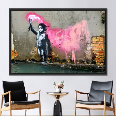 Banksy Migrant Child, Banksy Graffiti Wall Decor, Street Poster, Banksy Street Artwork, Graffiti Wall Art, Migrant Child Wall Art,