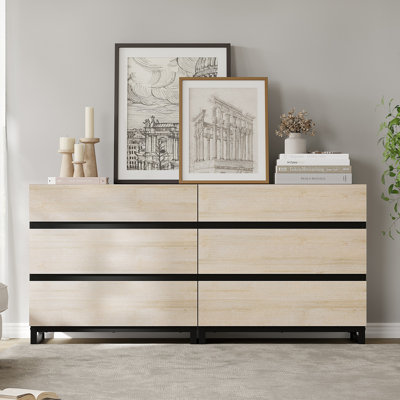 Rookwood 6 Drawer 64" W Double Dresser