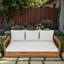Canapé de patio 3 places avec coussin plus épais, coussins moelleux, coussins de pieds réglables et housses de coussin amovibles-182235226