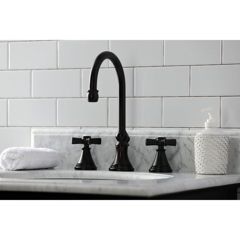 Millennium Widespread Bathroom Faucet with Drain Assembly, Oil Rubbed Bronze