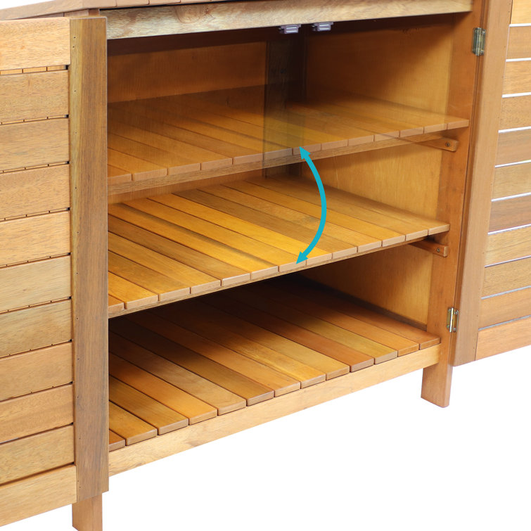 Wooden Shoe Rack - 3ft Three Shelves