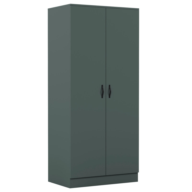 Maybery 2 Door Manufactured Wood Wardrobe, Paper