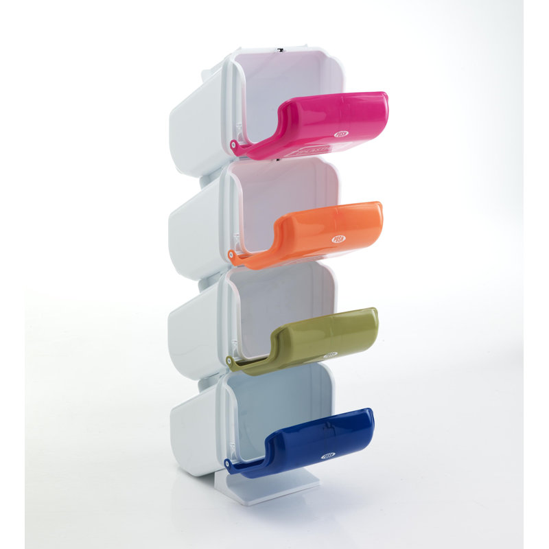 Plastic Manual Lift Multi-Compartment Rubbish & Recycling Bin - 16L
