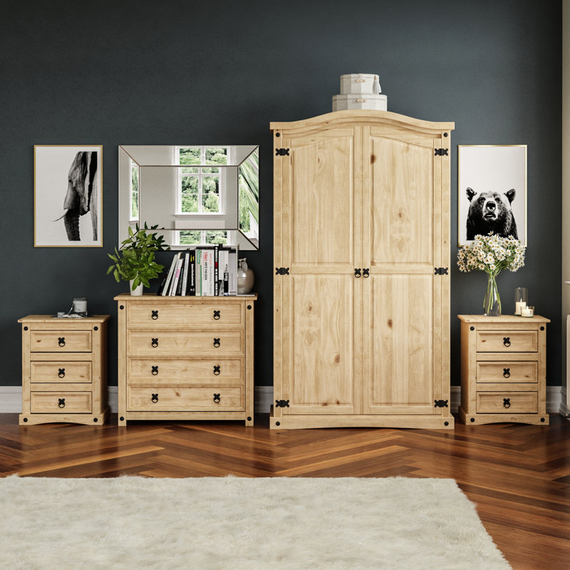 Harold Solid Wood Piece Bedroom Set