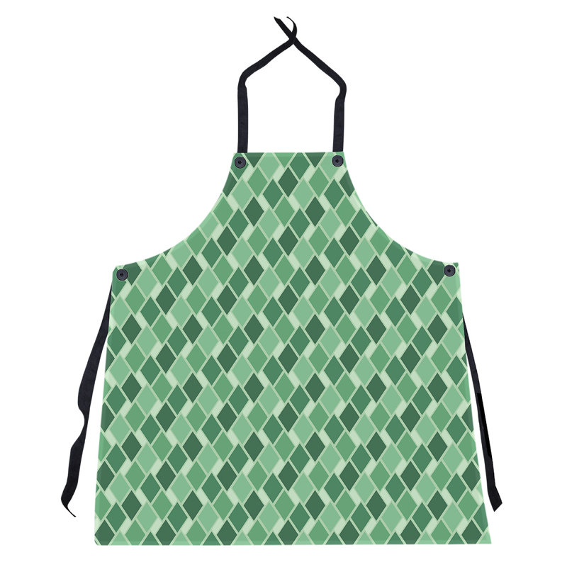 Tablier à carreaux, Vert
