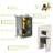 Brushed Nickel Shower Package: 16" Square Rainfall Head, Waterfall Spout, Handheld With Main Color Ceiling Mount In Nickel: Arm-121077043