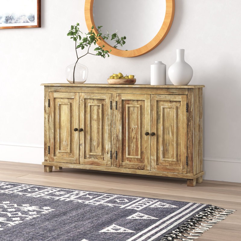 Buffet en bois massif de manguier de 60 po de largeur Sparkman
