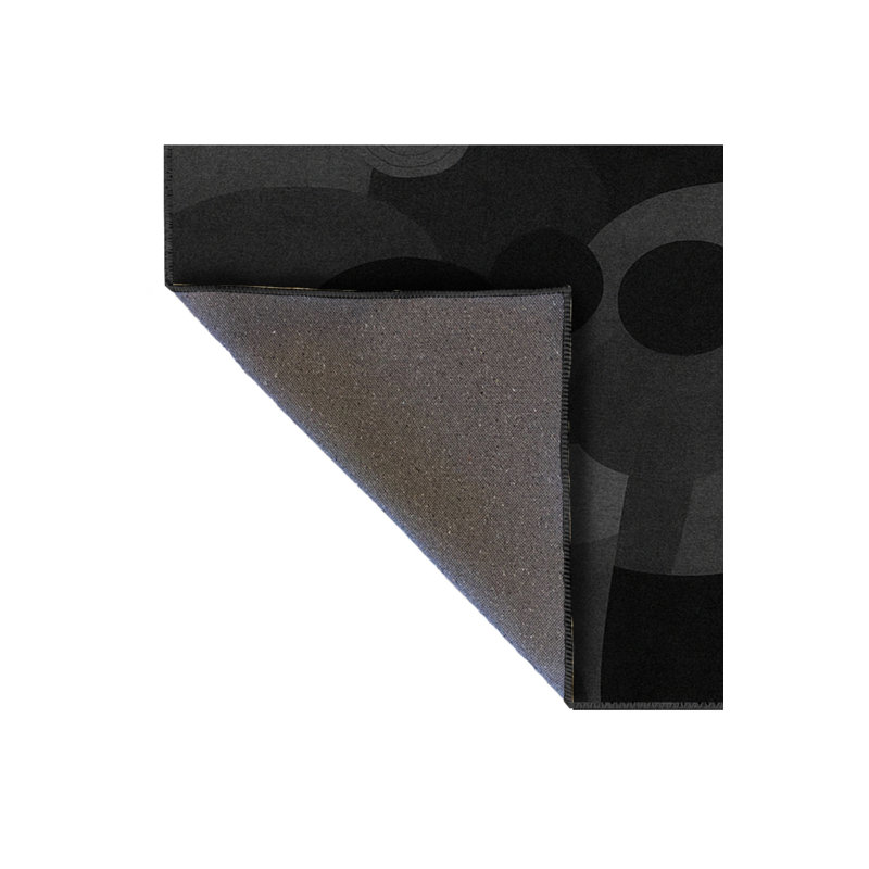 Tapis noir Mosso, 3'11" x 5'11"