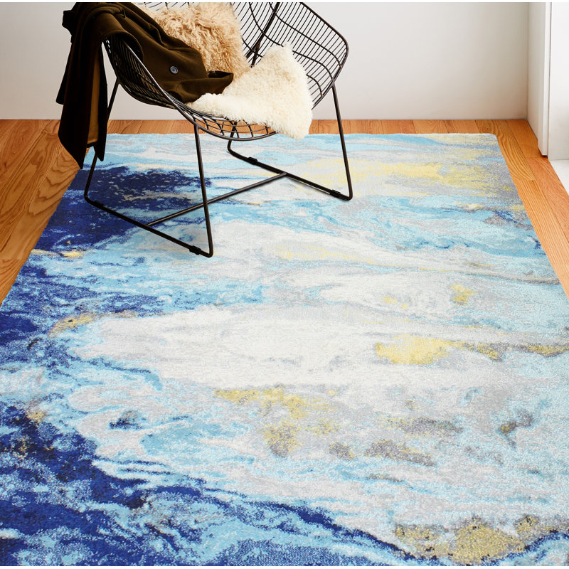 Hoedus Abstract Area Rug, Rectangle 152 cm x 229 cm
