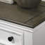 Spacious 3 Nightstand In Grey And White - Bedroom Storage Option Contemporary Grey, Robust Build