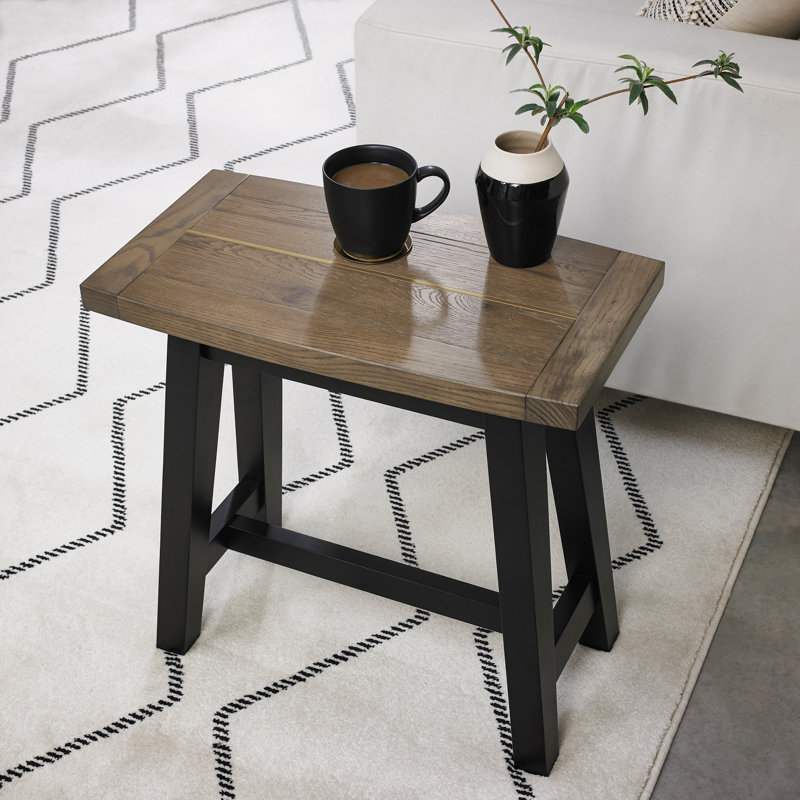 Roscommon Console Table, 55 H x 55 W x 30 D cm, Rustic Oak, Rustic Oak