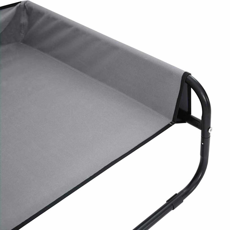 Oxford Fabric Pet Bed, Light Grey, 30cm H x 75cm W x 75cm D