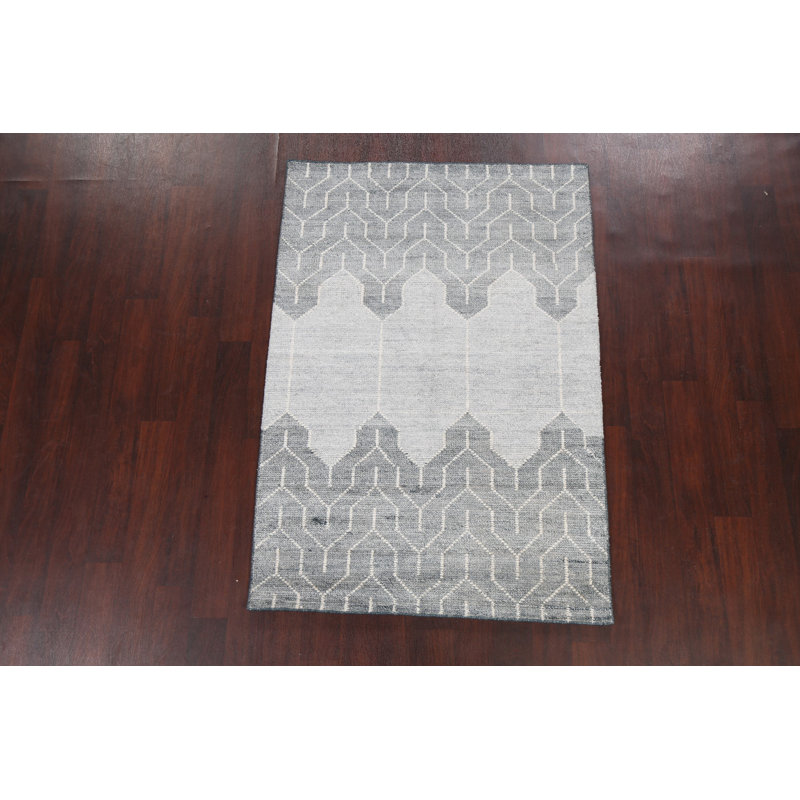 Tapis oriental contemporain à motif abstrait contemporain