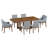 7 - Piece Extendable Trestle Dining Set-1786495056