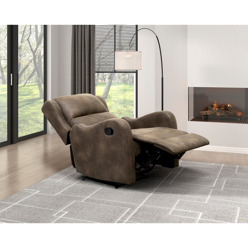 Fauteuil inclinable 1pc Comfort Seating, Marron clair