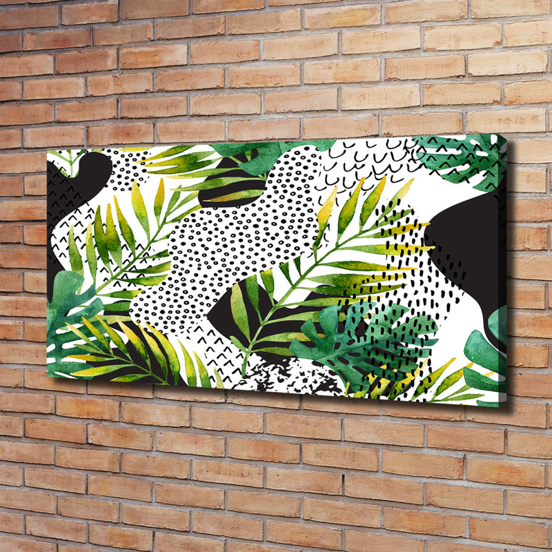 Tropical Leaves - Wrapped Canvas Print