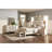 White Wood Tone Bench With Brown Fabric And Storage Function For Bedroom -Style Soft Upholstery