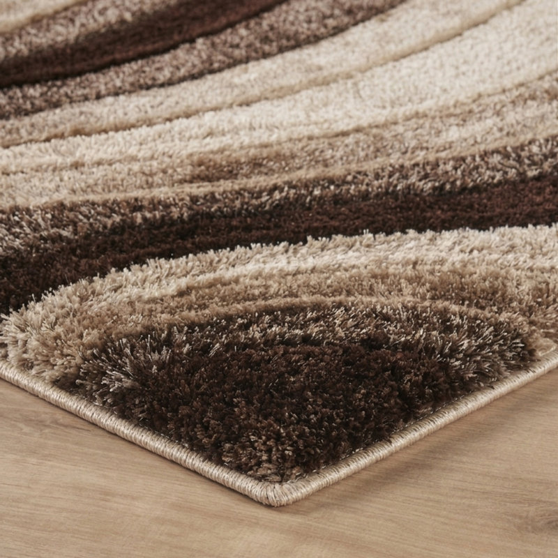 Boise Geometric Shag Area Rug, Rectangle 80 x 150cm
