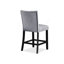 Ensemble de salle à manger contemporain à hauteur de comptoir avec table carrée en faux marbre et chaises rembourrées-1976537967-1976537964