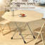Table d'appoint pliante octogonale-1637934287