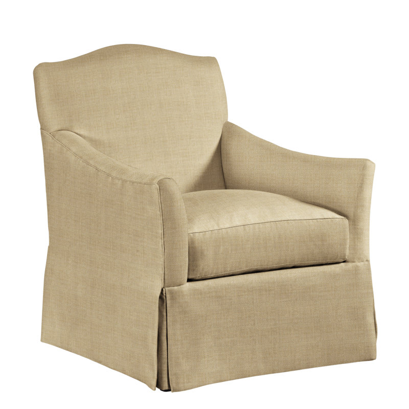 Florian 32" Wide Slipcovered Armchair, Lee Cream