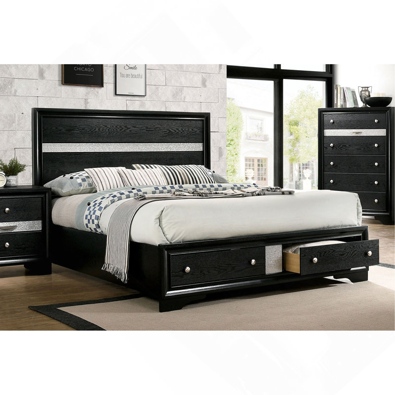 1pc lit grand lit contemporain 1pc