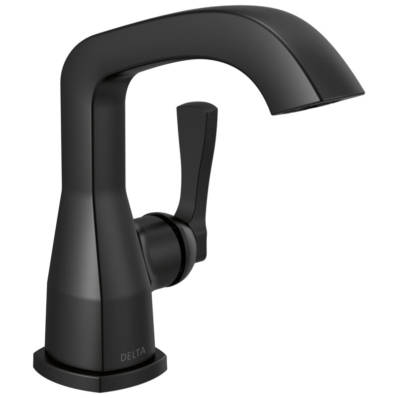 Single Handle Bathroom Faucet, Matte Black