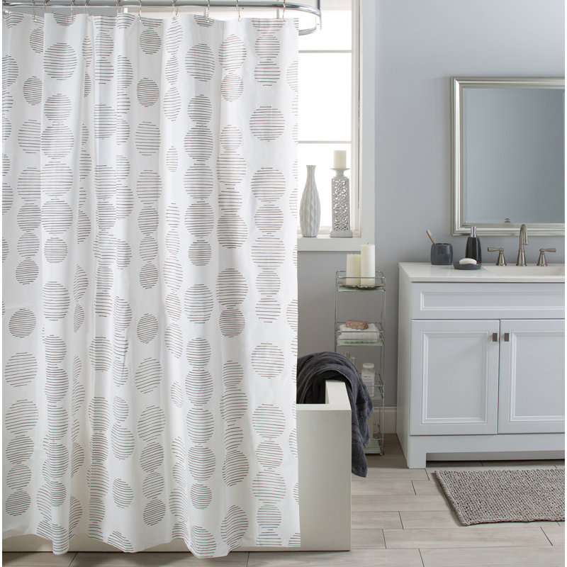 Reesa Polka Dots Shower Curtain