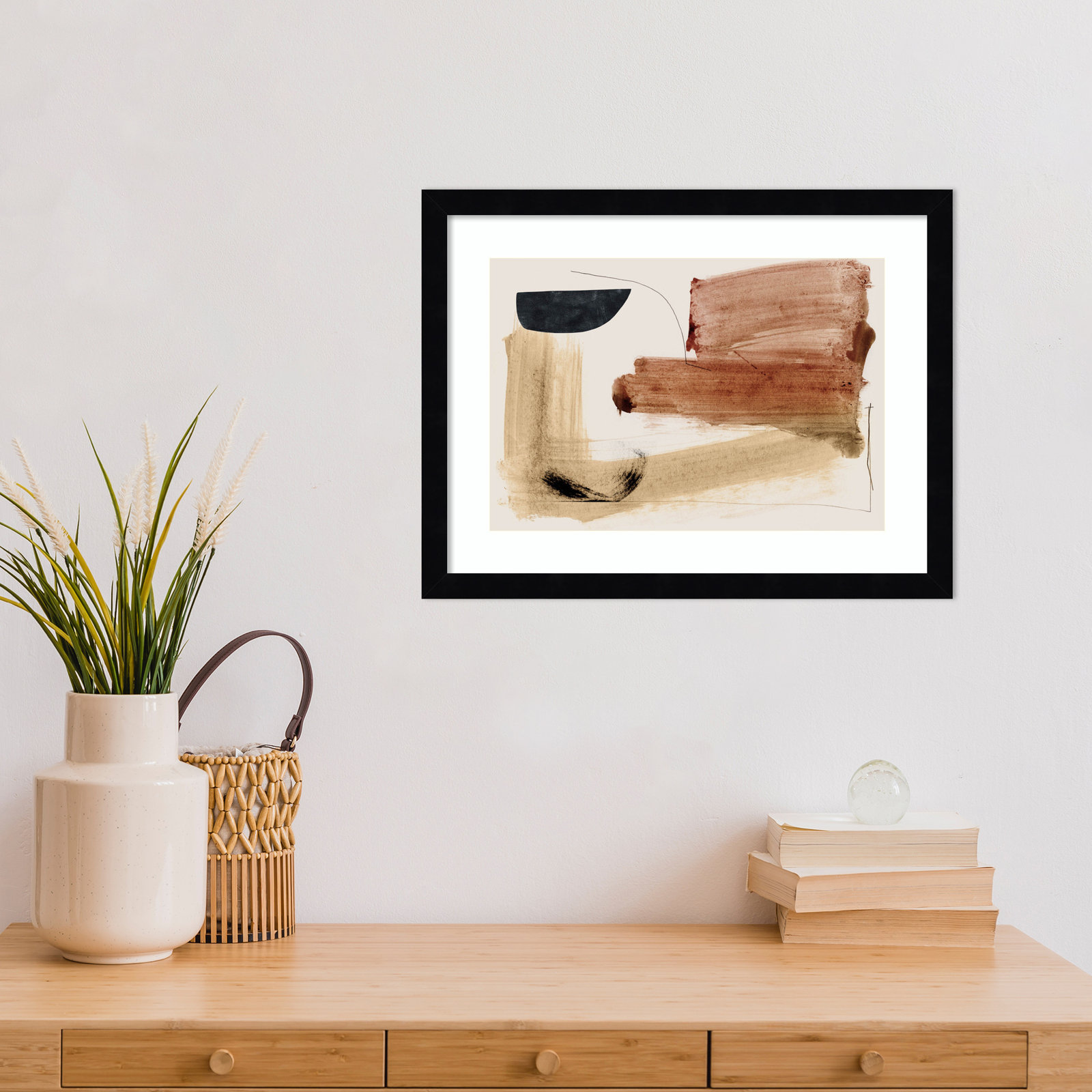 Cleve "Cooking" Print by Dan Hobday, Black, 13" H x 17" W