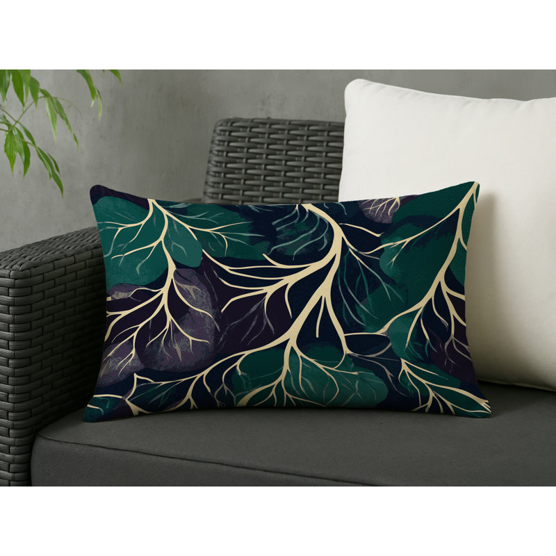 Moonlit Grove Indoor And Outdoor Throw Pillow, Rectangle 14"H x 20"W