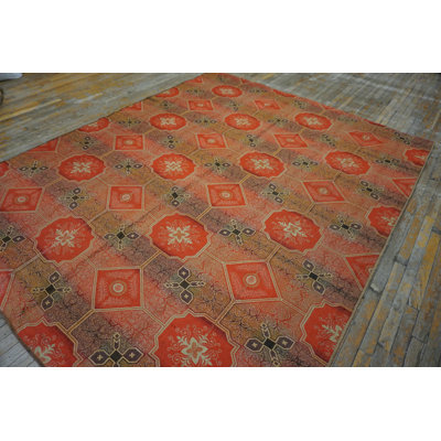 Antique Ingrain American Flat Weave Rug