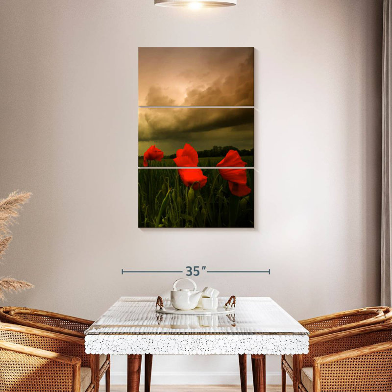 Harnek Stormy Cloud Poppies